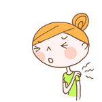 肩こりが辛い　Stiff neck is painful